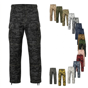 OEM ODM Latest Design Straight Fitted Camouflage Cargo Pants Lightweight Outdoor Casual Trousers Multi Pocket <b>Workwear</b> Pants - Product Image 1