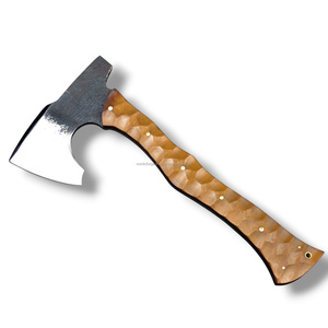 ขวานตีเปิดฝากระโปรงรถยนต์แบบเต็มด้าม คาร์บอนสตีล ยี่ห้อ Nordic Forge รุ่น Bearded  ด้ามจับไมคาร์ต้า  แบบ ODM ที่ปรับแต่งได้ - Product Image 3