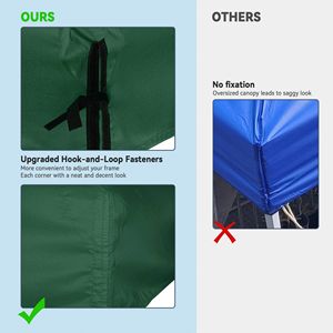 Gazebo e Pergola 1T Green Tent Top 10x10ft - Product Image 4