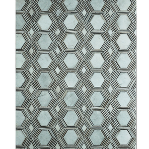 พรมหนังสังเคราะห์ลายเรขาคณิตทันสมัย ขนสั้น ลายทาง สำหรับห้องนั่งเล่น - Product Image 4