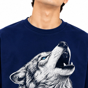 Camisetas con estampado gráfico 100% algodón unisex, 300 GSM, impresión en relieve para hombres y mujeres, pedidos de ropa personalizada, fabricante mayorista OEM ODM - Product Image 3