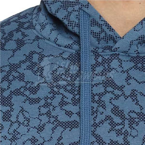 Sweats à capuche en gros pour hommes, sweats classiques vierges 100 % coton, sweats à capuche personnalisés en molleton avec impression en relief - Product Image 5