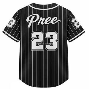 Maillot de baseball à boutons, uniforme respirant et anti-humidité, grande taille, personnalisable, vierge, pour fans et sportifs - Product Image 2