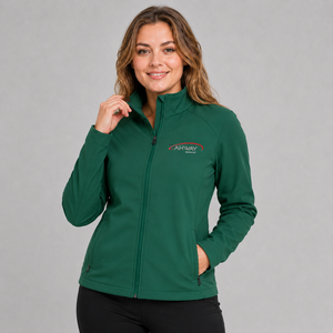 Veste softshell pour femme sur mesure, tissu de qualité supérieure, coupe-vent, confortable, respirant, fabricant en gros de vestes softshell pour femme - Product Image 1