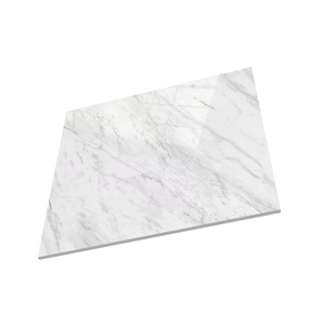 Dalle murale moderne 800x800 en pierre frittée et marbre de porcelaine brillante avec design texturé - Product Image 1