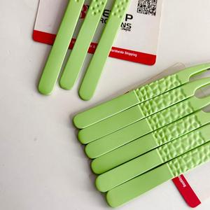GETUP BROSONS IMPEX Lime Green Eyelash Extension Tweezers Set Custom Logo Dimple Dot Grip Stainless Steel Precision Volume - Product Image 3