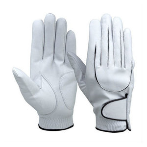 Guantes de Golf de Cuero, Dedos Completos, Correa de Muñeca Ajustable, Logotipo Personalizado, Antideslizantes, Alta Calidad, Duraderos, Cómodos y Transpirables - Product Image 3