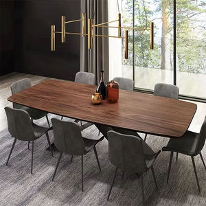 Mesa de Comedor Moderna de Lujo Daystar Trade con Base Escultural en Forma de A y Cubierta de Madera Natural, Muebles Contemporáneos para Comedor - Product Image 2