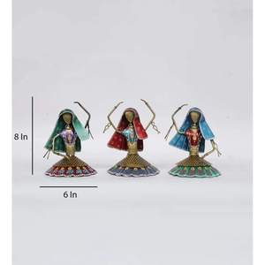 Juego de 3 Figuras Metálicas de Bailarinas, Arte Clásico para Decoración del Hogar, Estatuas Metálicas Elegantes para Estantes y Repisas - Product Image 6