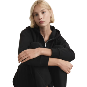 Custom Women's Slim Fit Full <b>Zip</b> Hoodie Lightweight Fleece <b>Hooded</b> Sweatshirt Casual Activewear Jacket OEM ODM Supplier - Product Image 6