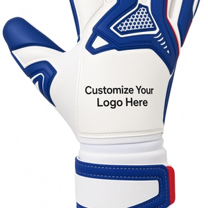 Gants de gardien de but de football professionnels avec bouts de doigts lisses, latex épais, logo personnalisé, unisexe, sangle de poignet réglable - Product Image 1