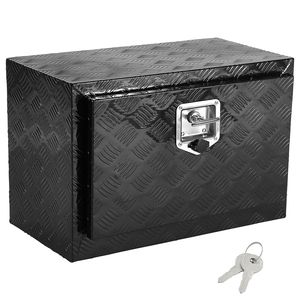 Caja de Aluminio Resistente Personalizable para Camioneta, 24 x 12 x 14, para Almacenamiento Debajo de la Carrocería, con Placa Diamantada Impermeable y Llaves de Bloqueo para Herramientas - Product Image 1