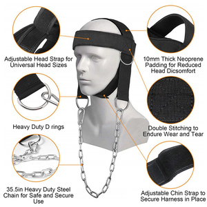 Harnais de Tête Professionnel en Néoprène de Haute Qualité, Réglable, Antidérapant, Personnalisable, Protection Optimale, Conception Légère, Idéal pour le Fitness - Product Image 6
