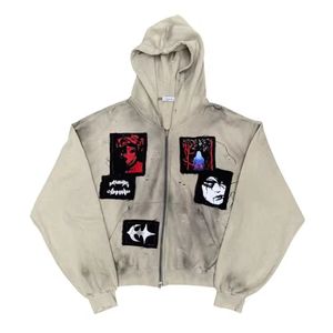 Sweat-shirts d'hiver avec poche, logos personnalisés, motif uni, délavé, séchage rapide, respirant, haute qualité, décontracté pour hommes - Product Image 1