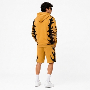 Ensemble sweat à capuche et short en molleton personnalisé, vente en gros, fabricant B2B - Product Image 2