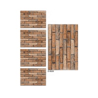 Carreaux de céramique 3D 300x450mm aspect brique, finition mate, rustique, antique, décoration murale intérieure de villa, moderne et classique