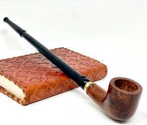 Smoking Cigarette Wooden Cigar <b>Pipe</b> Mirror Finish Polished Wood Resin Stem Fitting <b>Hookah</b> Mouth Tip Hand Craft Cigar - Product Image 2