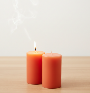 Ensemble de 2 bougies cylindriques premium non parfumées - Vente en gros pour la maison, le patio et la décoration d'événements - Artisanales, longue durée de combustion et écologiques - Product Image 3