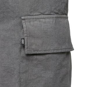 Pantalon cargo multi-poches personnalisé, durable, respirant, coupe large, streetwear, pantalon utilitaire ample pour homme, en toile de coton vintage - Product Image 4