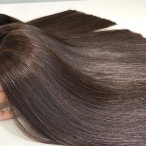 Precio al por mayor mejor calidad Vietnam cabello humano hueso recto color marrón extensiones de cabello - Product Image 1