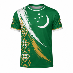 Soccer Jersey Unisex Green <b>White</b> Gold Sublimated Front Customized Team Name Crew Neck Short Sleeve Quick Dry Polyester - Product Image 5