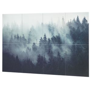 Lot de 8 panneaux acoustiques décoratifs auto-adhésifs 63x23.62x0.4 pouces, dalles murales insonorisantes, panneaux absorbants et atténuants le son - Product Image 1