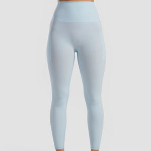 High Waisted Seamless <b>Leggings</b> <b>Women</b> Solid Mauve Full Length Stretch <b>Compression</b> Workout Yoga Pants - Product Image 4