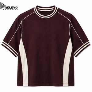 เสื้อยืดคอกลมผู้ชาย แขนยาว ผ้าเจอร์ซีย์ แต่งแถบสีตัดกัน ด้านข้างสีขาว แต่งขอบแขน แห้งเร็ว ผ้าฝ้าย 100% เนื้อหนา - Product Image 1