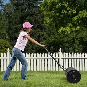 <b>Garden</b> <b>Tool</b> Manual Iron Lawn Roller XH Cylindrical Aerator - Product Image 3