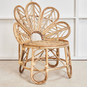 Silla de comedor blanca al mejor precio, sillas decorativas de ratán hechas a mano, muebles de asiento en venta - Product Image 4
