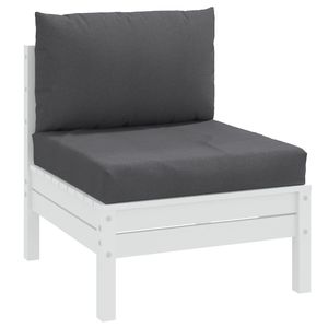 2 uds. Cojines de palé para exteriores de tela antracita Melange de calidad superior para uso en exteriores - Product Image 1