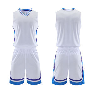 Wholesale Latest Design Basketball Uniform Sportswear Customized Basketball Uniform Set Shorts Solid Color Teamwear Performance - Product Image 1