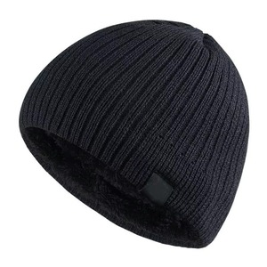 Unisex Acrylic Beanie Hat Solid Color Knitted <b>Winter</b> <b>Cap</b> Casual Style 56-58CM Gray - Product Image 5
