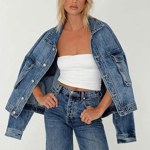Retro Inspired <b>Women</b> <b>Baggy</b> <b>Jeans</b> One Set Winter Solid Custom Wash Design Durable Casual 100% Cotton - Product Image 6