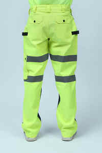 กางเกงทำงานสะท้อนแสงแบบยูนิเซ็กซ์ ชุดทำงานเพื่อความปลอดภัย ระบายอากาศได้ดี น้ำหนักเบา ทนทาน มองเห็นได้ชัดเจน - Product Image 3