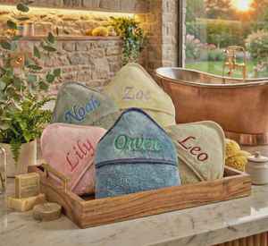 Toalla con Capucha Personalizada para Bebé, Nombre Bordado Personalizado, 100% Algodón, Diseño de Animales, Regalo de Recuerdo para Recién Nacidos, Baño y Ducha - Product Image 5