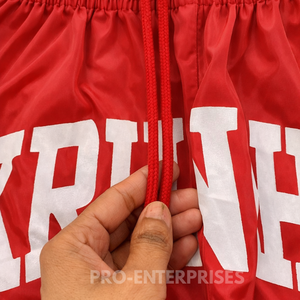 กางเกงขาสั้นวินด์เบรกเกอร์ปักลายสำหรับผู้ชาย โพลีเอสเตอร์ 100% เอวยางยืด ผ้าทอเนื้อแน่น ระบายอากาศได้ดี - Product Image 3