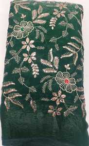 Tissu Fendi Sequence Pipe Work en dentelle Cutdana à broderie lourde et de qualité supérieure avec sequins pour Saree, Costume, Lehenga, Robe - Product Image 5