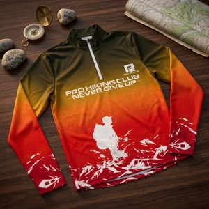 Camiseta de Trekking Personalizada de Manga Larga, Secado Rápido, Fabricante de Ropa Deportiva para Exteriores, Transpirable, Ligera, Venta al Por Mayor - Product Image 1