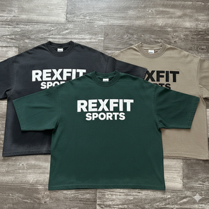 Camisetas Extra Grandes con Logotipo Serigrafiado Personalizado, 100% Algodón Grueso, Lavado Ácido, Según las Demandas del Cliente - Product Image 1