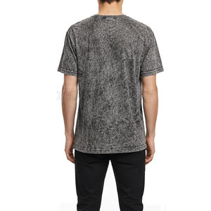 T-shirt délavé à l'acide de qualité supérieure pour hommes, léger, couleur personnalisée, t-shirt délavé à l'acide, vêtement décontracté pour hommes - Product Image 3