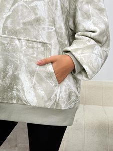Sudadera con Capucha de Camuflaje para Mujer, Estilo Holgado, de Forro Polar, para Caza, Casual, para Exteriores y Uso Diario - Product Image 5