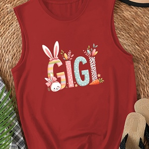 GIGI en letras grandes juguetonas Chaleco casual para mujer - Product Image 3