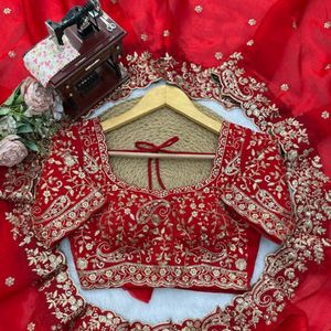 Sari en soie lourde de qualité supérieure avec broderie de fils et de paillettes, et chemisier non cousu assorti, prix de gros par Royal Export - Product Image 6