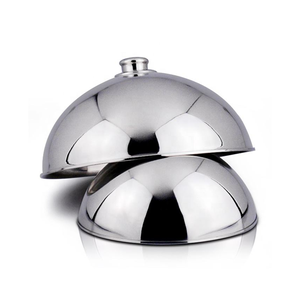 Home Kitchen Western Food Stainless Steel <b>Cover</b> Dome Sustainable Steak <b>Cover</b> beautiful Knob Design Dishwasher Safe Dish <b>Cover</b> - Product Image 3