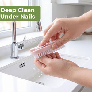 High Performance Nail Cleaning <b>Brush</b> Premium Nail Cleaning <b>Brush</b> Fine Soft Bristles With Comfortable Grip And <b>Smooth</b> Finish - Product Image 4