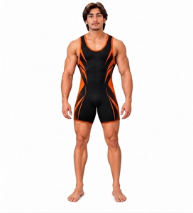 Custom <b>Men</b> Gym Sports Wrestling Unisex Powerlifting Singlet Factory <b>Men</b> Wrestling Singlet Sportwear Singlet - Product Image 1