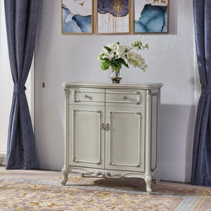 Buffet élégant de style européen avec tiroirs, console de rangement en bois de luxe pour la maison et l'intérieur des hôtels - Product Image 6