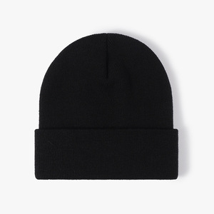 Productos de Invierno, Gorros de Invierno Suaves de Algodón, Gorro de Punto con Logotipo Personalizado Bordado, Gorro de Alta Calidad con Logotipo Personalizado - Product Image 1