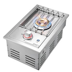 Quemador Lateral de Propano Líquido de 17,000 BTU para Estufas de Gas, Acero Inoxidable 304, Cocina Exterior, Convertible a Gas Natural - Product Image 3